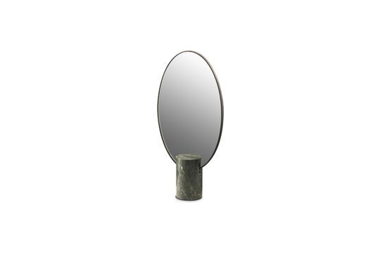 Miroir en marbre vert Oval