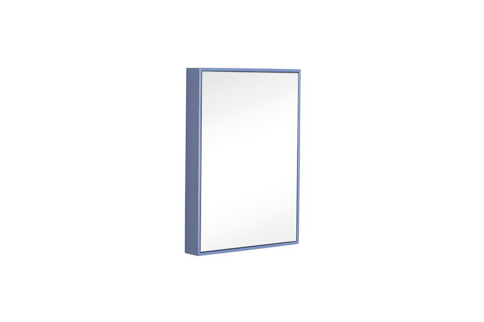 Miroir en métal bleu Shine Hübsch