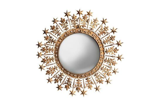 Miroir en métal or D'Étoiles