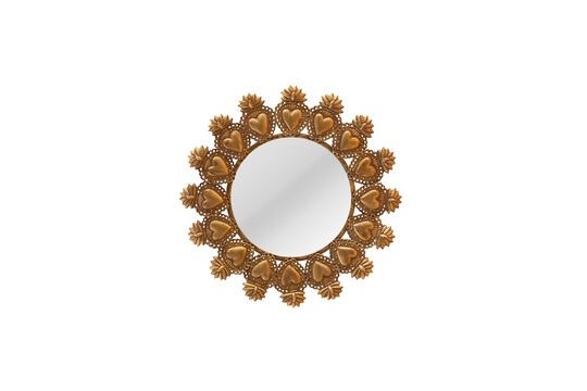Miroir en métal or D'Ex-Voto