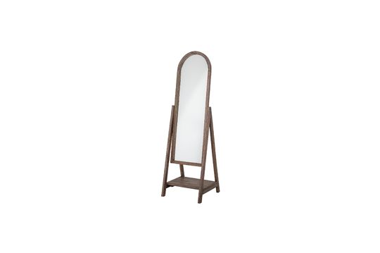 Miroir marron en manguier Cathia