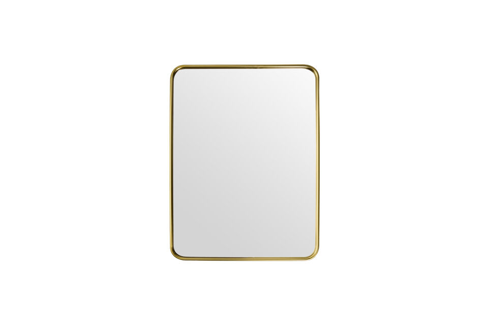 Miroir mural 60x80 cm acier doré HDMirror House Doctor