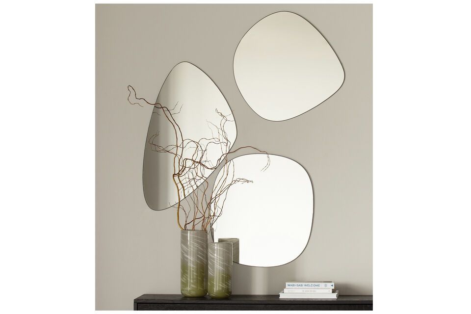 Miroir noir, forme organique, original