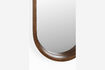 Miniature Miroir ovale en hévéa marron Nyko 4