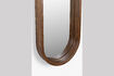 Miniature Miroir ovale en hévéa marron Nyko 5