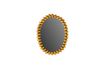 Miniature Miroir ovale en métal doré Beni 1