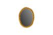 Miniature Miroir ovale en métal doré Beni 1