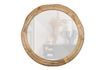 Miniature Miroir rond en bois de manguier beige Rion 1