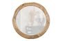 Miniature Miroir rond en bois de manguier beige Rion Détouré