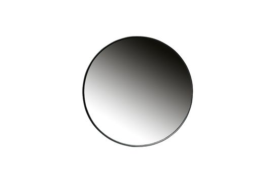 Miroir rond en métal noir Doutzen