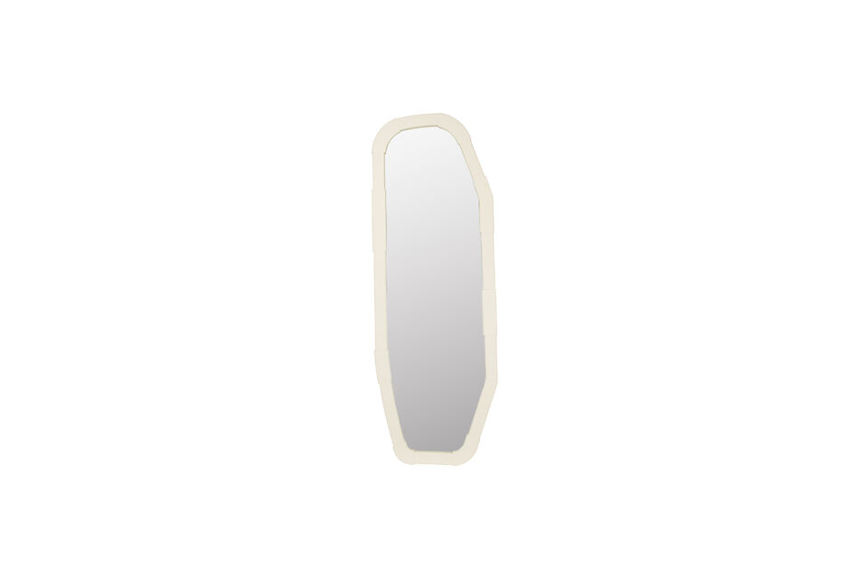 Miroir sur pied en chêne beige Reverse Zuiver