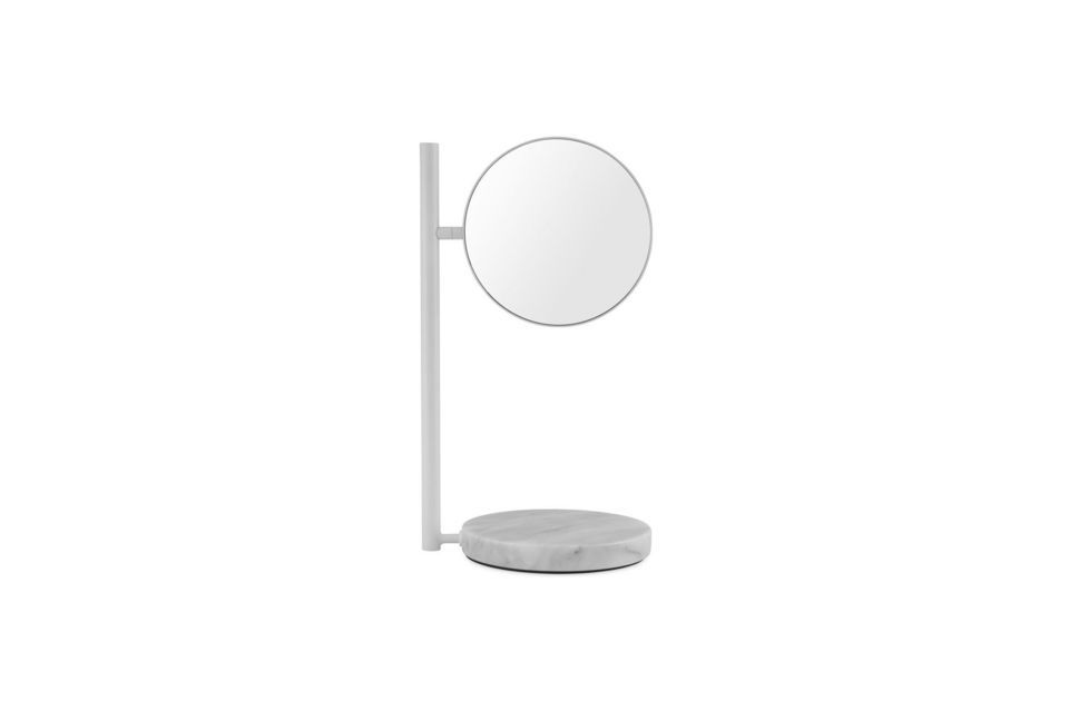 Miroir sur pied en marbre blanc Pose Normann Copenhagen