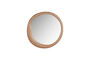 Miniature Mirror 100x100 cm Natural Oak Veneer Glivon Clipped