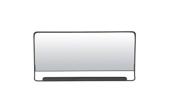 Mirror with black metal shelf Chic Clipped