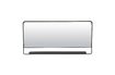 Miniature Mirror with black metal shelf Chic 4