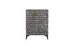 Miniatura Mobile contenitore H108 cm legno di mango nero/bianco Menne 4
