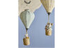 Miniature Mobile D25xH65 cm Green Polyester Pomp 3