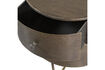 Miniatura Mobiletto rotondo metallo ottone antico GLOSSY 8