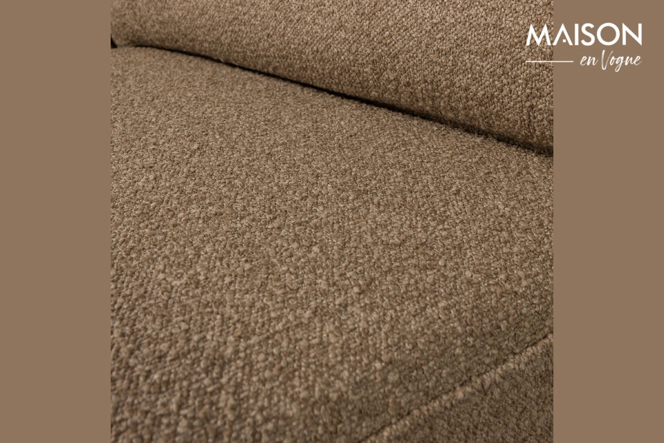Materiaal Onze Saar boucle is een luxe stof met een verfijnde textuur