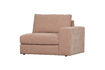 Miniature Modular 1-seater sofa element right arm pink fabric FAMILY 1