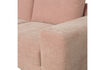 Miniature Modular 1-seater sofa element right arm pink fabric FAMILY 8