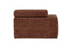 Miniature Modular chaise longue arm left rib fabric terra NOVI 8