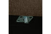 Miniature Modular Loveseat Element 100x100 cm Fabric Chocolate Brown COUPLE 6
