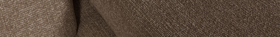 Material Details Modular sofa element 1-seater arm right bouclé brown melange MOJO
