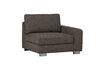 Miniature Modular sofa element 1-seater right arm boucle anthracite LAZY 5