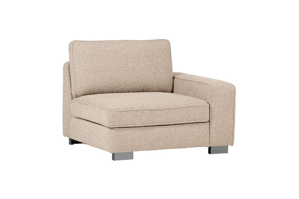 The generous seat invites you to relax