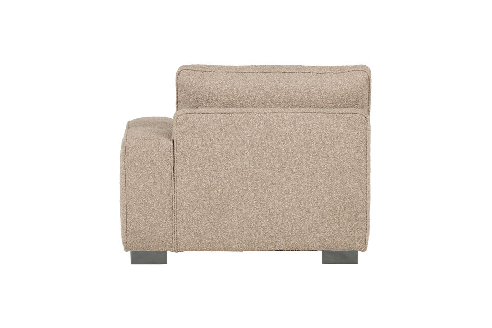 Material Our Saar boucle is a luxurious fabric with a sophisticated texture