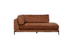 Miniature Modular sofa lounge element left rust melange COUPLE 2
