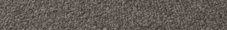 Materialbeschreibung Modulares Sofa-Element 1-Sitzer Armlehne rechts Bouclé Anthrazit LAZY