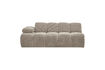 Miniature Module canapé 2 places gauche tissu côtelé sable foncé Mojo 2