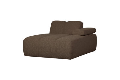 Módulo Chaise Longue Derecha Bouclé Marrón Mezcla Mojo