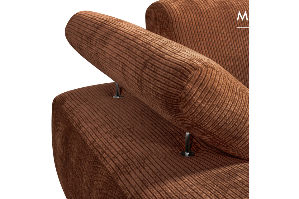 El módulo chaiselongue se puede pedir con el reposabrazos a la izquierda o a la derecha