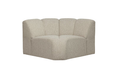 Módulo de rincón redondo bouclé beige mezcla Mojo