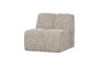 Miniatura Módulo de sofá 1 plaza bouclé beige mezcla MOJO Clipped