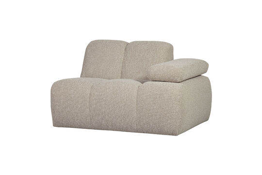 Ver el perfil del producto módulo de sofá 1 plaza brazo derecho bouclé beige melange MOJO Módulo de sofá 1 plaza brazo derecho bouclé beige melange MOJO