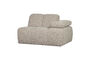 Miniatura Módulo de sofá 1 plaza brazo derecho bouclé beige melange MOJO Clipped