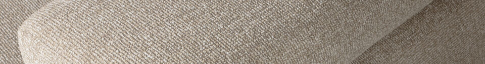 Descriptivo Materiales Módulo de sofá 1,5 plazas brazo derecho bouclé beige melange Mojo