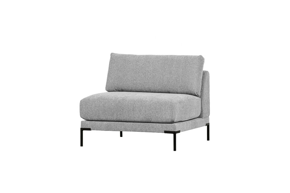 Módulo de sofá loveseat Tela Gris Claro COUPLE Vtwonen