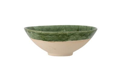 Moez green stoneware bowl