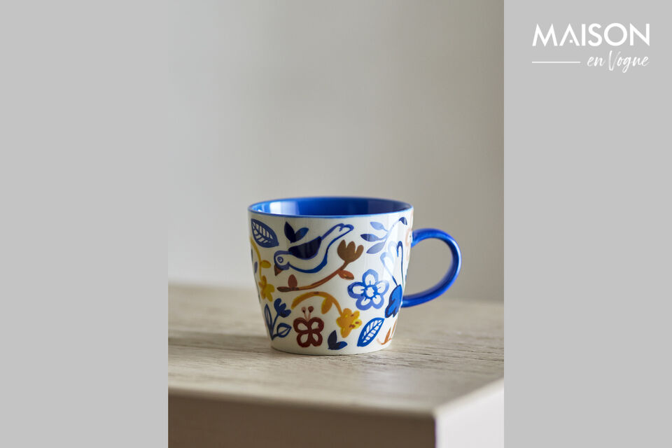 De Figuria mok is een set van 4 mokken met een kleurrijke, geïllustreerde look