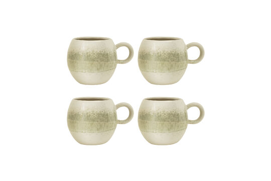 Mok Set van 4 van Steengoed Groen Paula
