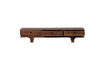 Miniatura Mueble TV 3 cajones madera de mango nogal STAES 5