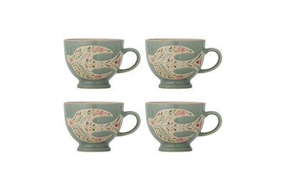 Mug D11xH9 cm en grès vert Rosalynde