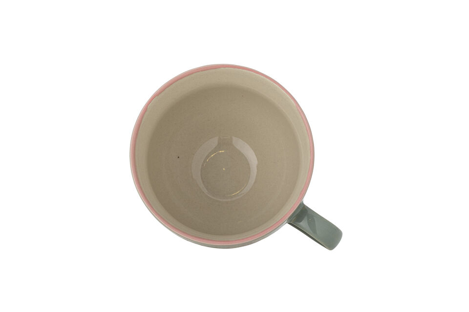 Mug D11xH9 cm en grès vert Rosalynde - 4