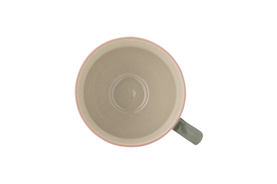 Mug D11xH9 cm in gres verde Rosalynde - 5