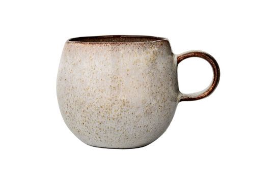 Mug en grès beige Sandrine